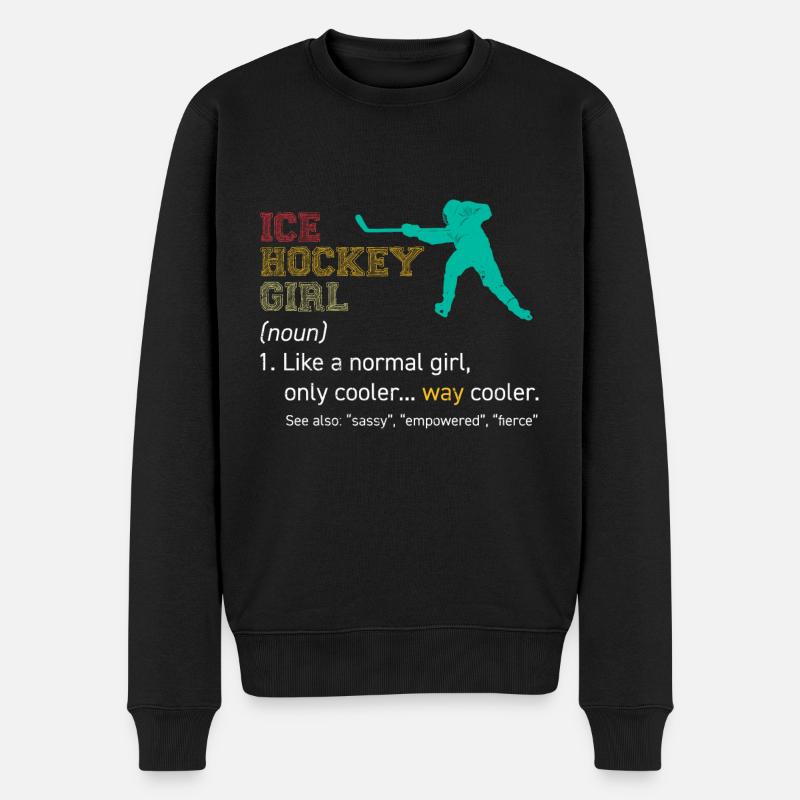Définition Hockey Filles - Pull Premium bio Homme - noir