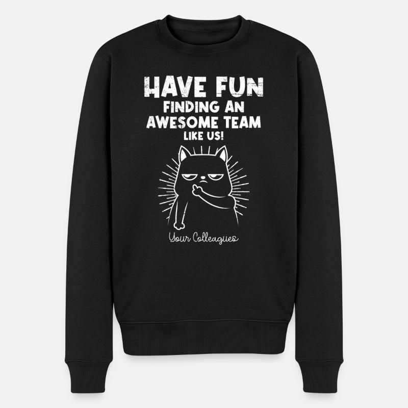 Jobwechsel neues Team Kollege Abschied - Männer Premium Bio Pullover - Schwarz