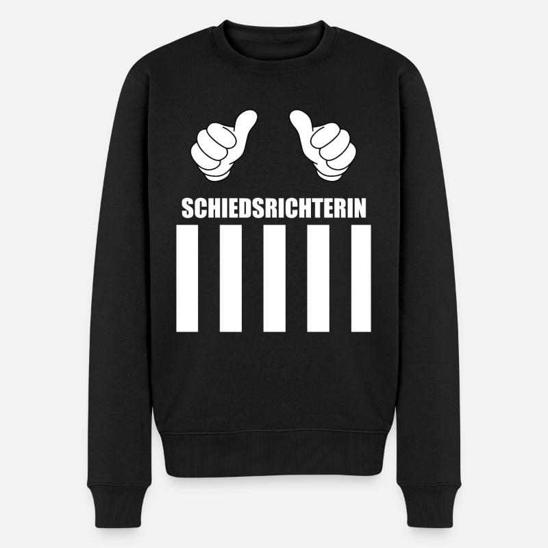 Schiedsrichterin Outfit - Männer Premium Bio Pullover - Schwarz