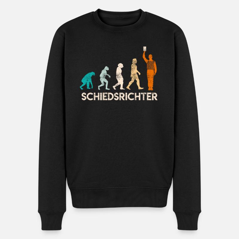 Evolution Referee Schiedsrichter Entwicklung - Männer Premium Bio Pullover - Schwarz