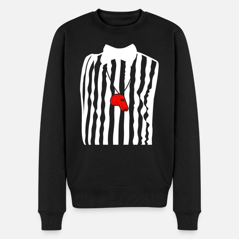 Schiedsrichter Outfit - Männer Premium Bio Pullover - Schwarz