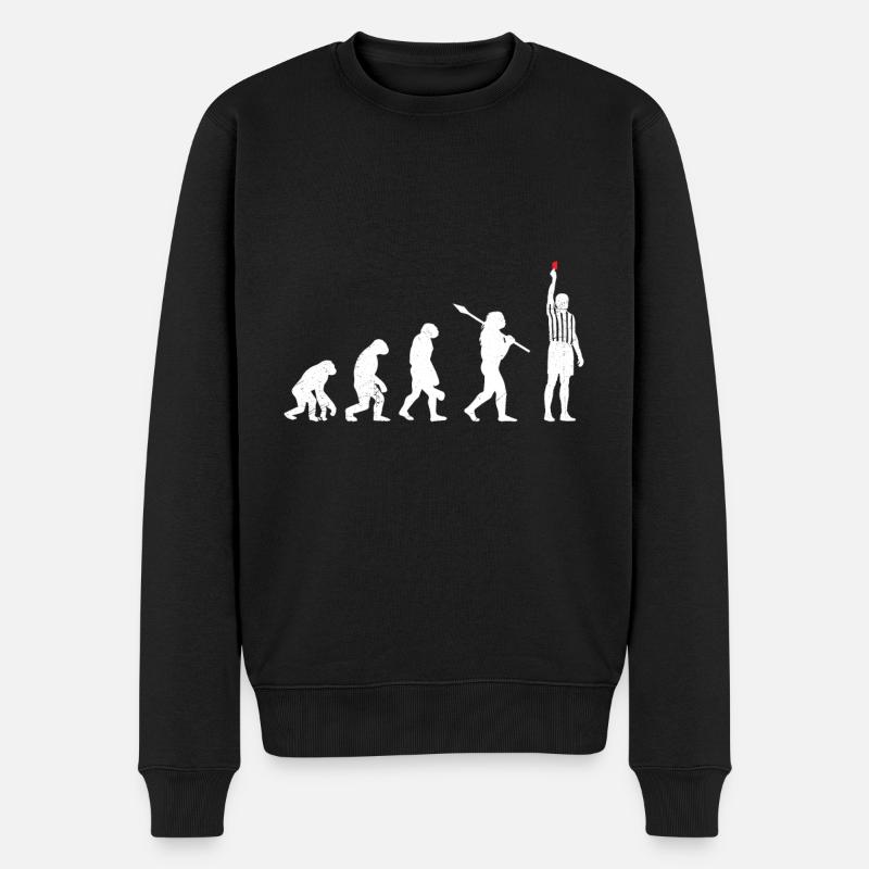Monkey Man Shiri Referee - Men's Premium Organic Jumper - black