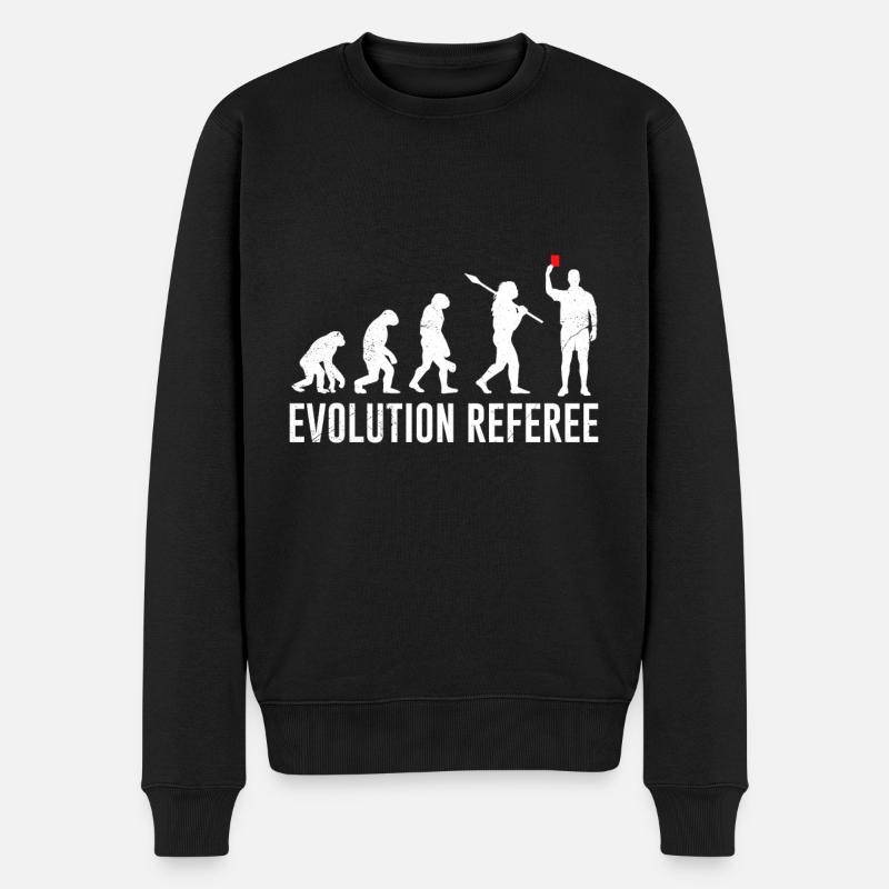 Evolution Referee - Men's Premium Organic Jumper - black
