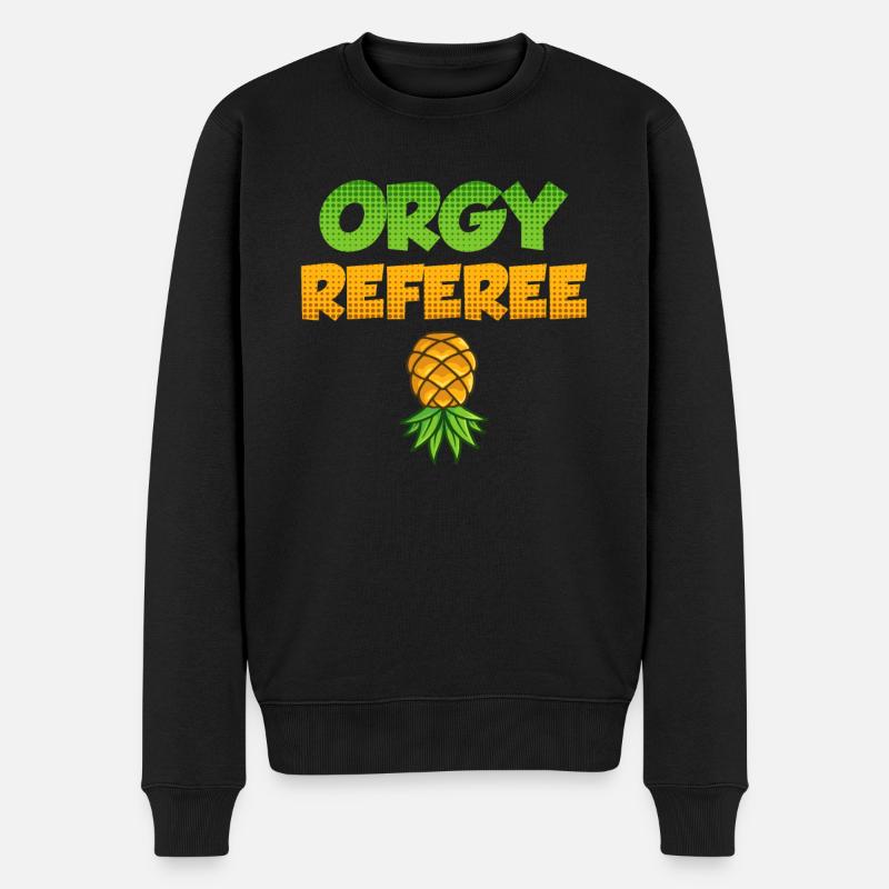 Orgy Arbitre Sex Swinger - Pull Premium bio Homme - noir