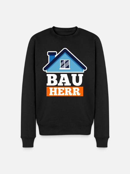 Bauherr - Männer Premium Bio Pullover - Schwarz