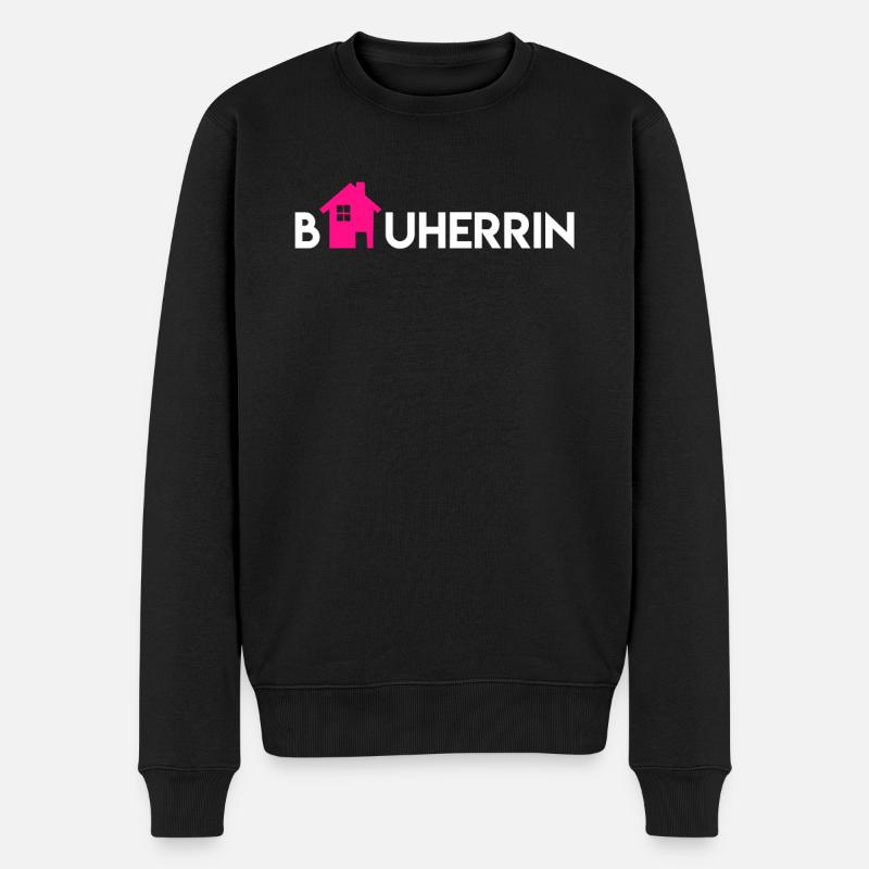 Bauherr Richtfest - Männer Premium Bio Pullover - Schwarz
