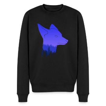 Fuchskopf Fuchs - Männer Premium Bio Pullover - Schwarz - Vorne - Nico (187cm)