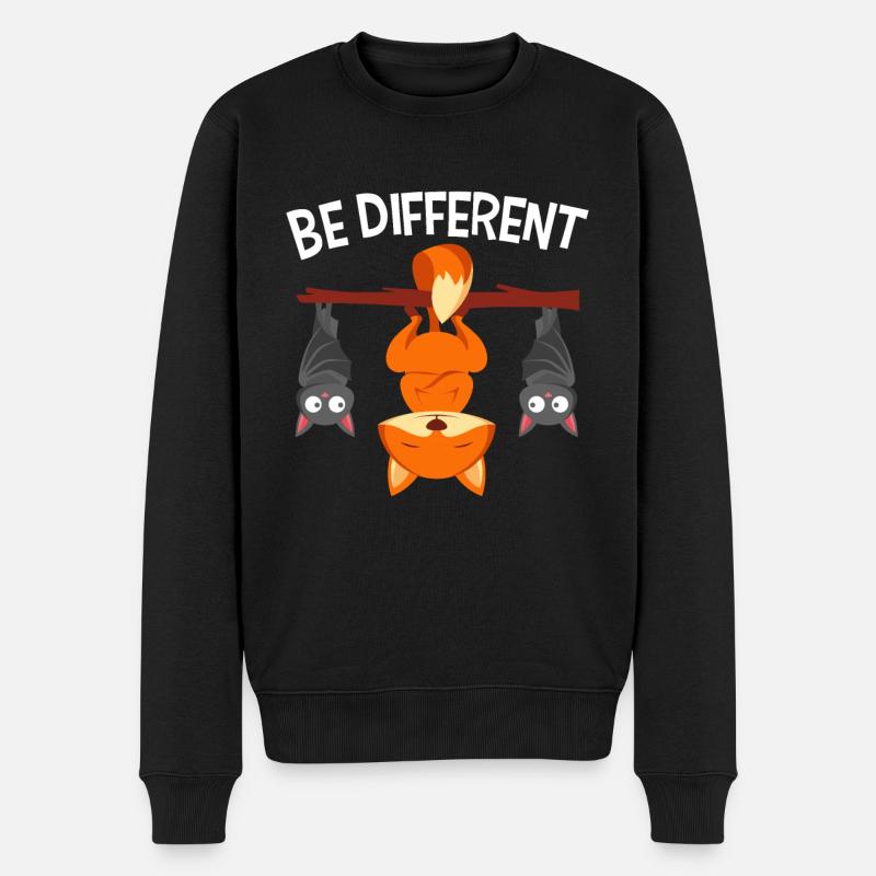 Be Different - Männer Premium Bio Pullover - Schwarz