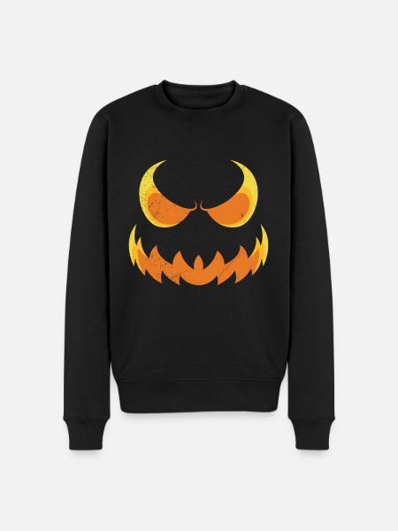 Masque effrayant Halloween - Pull Premium bio Homme - noir