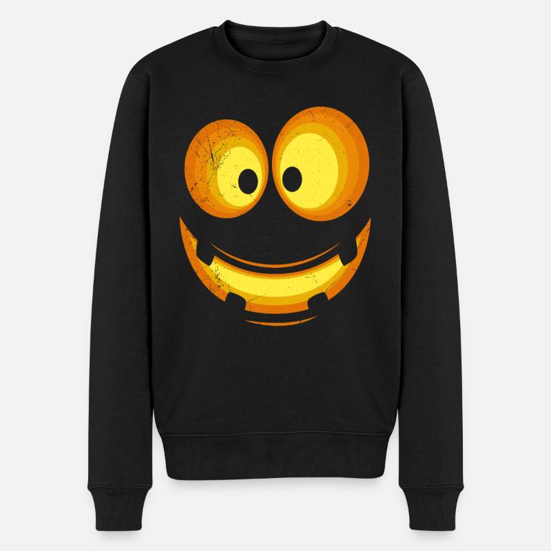 Kleine Monster Halloween - Männer Premium Bio Pullover - Schwarz