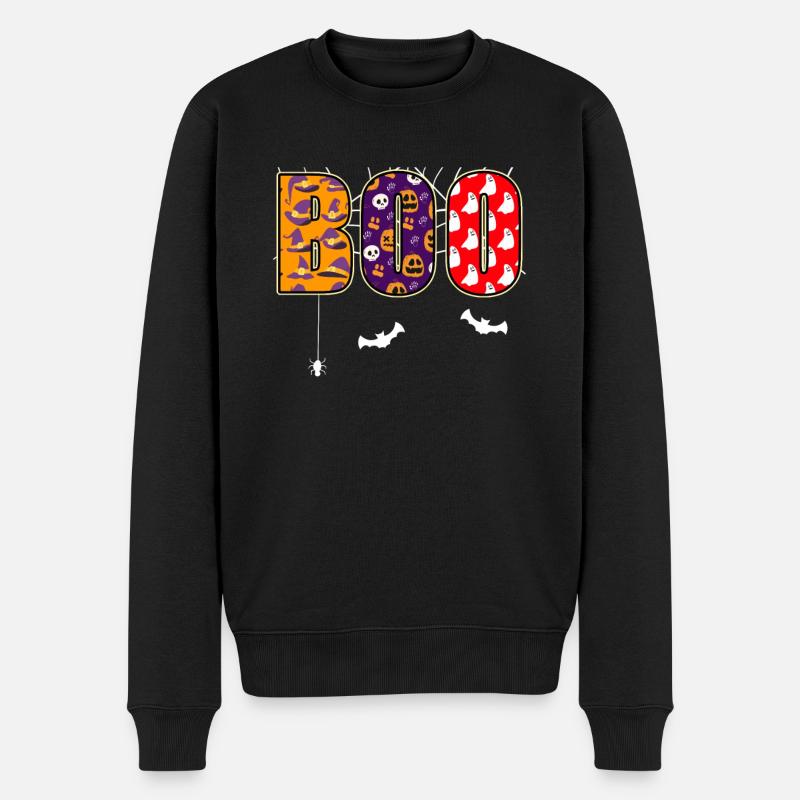 Boo Halloween - Pull Premium bio Homme - noir