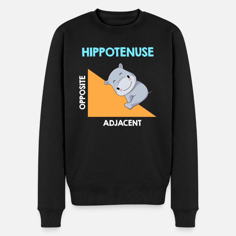 Analyse de l’algèbre d’Hippotenuse - Pull Premium bio Homme - noir