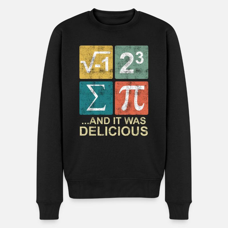 I ate some pie - Männer Premium Bio Pullover - Schwarz