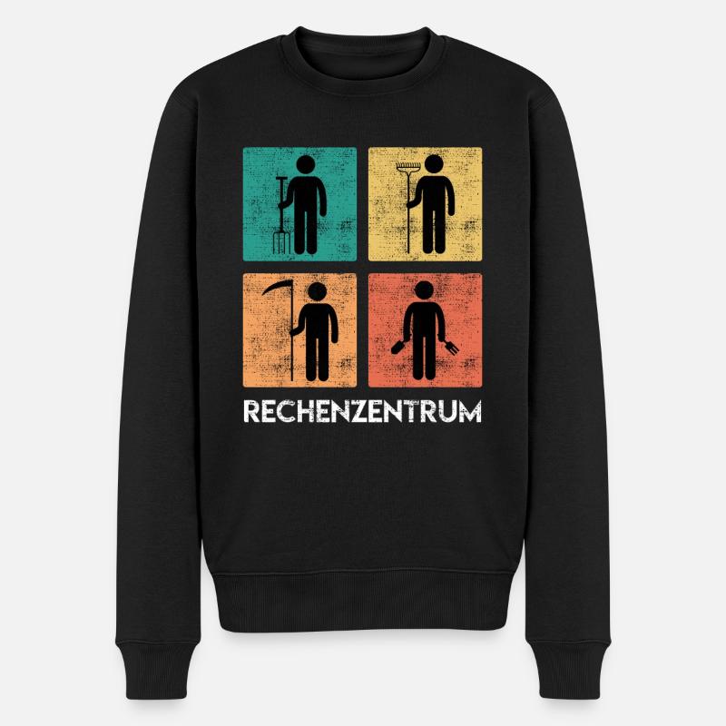 Rechenzentrum Garten Rechen Gärtner - Männer Premium Bio Pullover - Schwarz