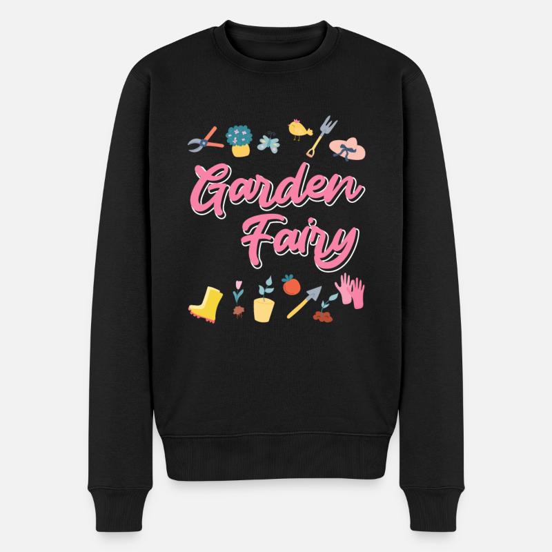 Jardin Fée Jardinier Paysagiste Dames - Pull Premium bio Homme - noir