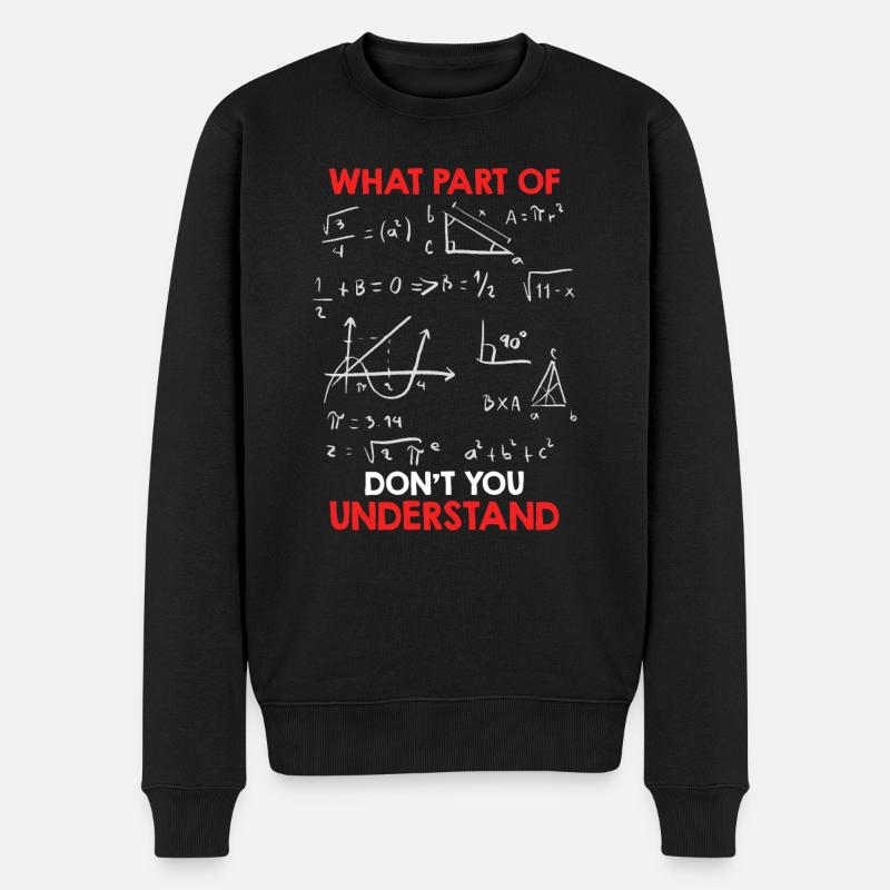 Quelle partie des mathématiques ne comprenez-vous pas? - Pull Premium bio Homme - noir