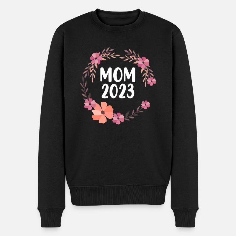Mom 2023 - Männer Premium Bio Pullover - Schwarz