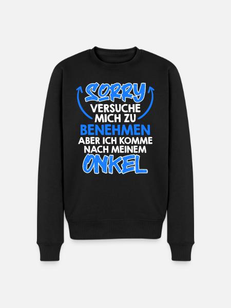 Try to behave me - Men's Premium Organic Jumper - black