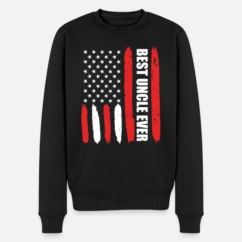 USA Oncle Meilleur Oncle - Pull Premium bio Homme - noir