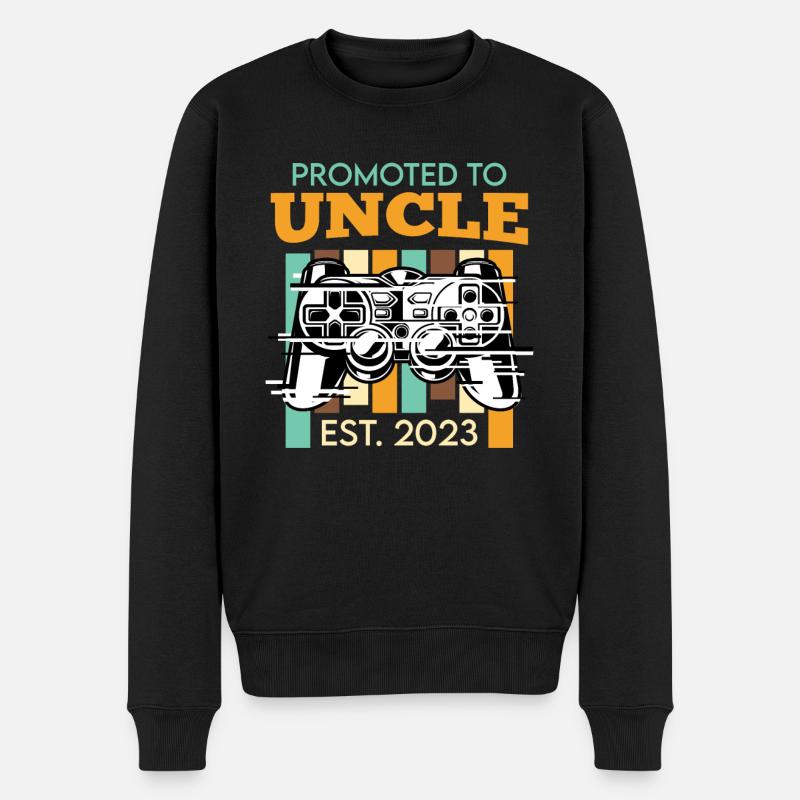 Oncle 2023 promu Oncle - Pull Premium bio Homme - noir