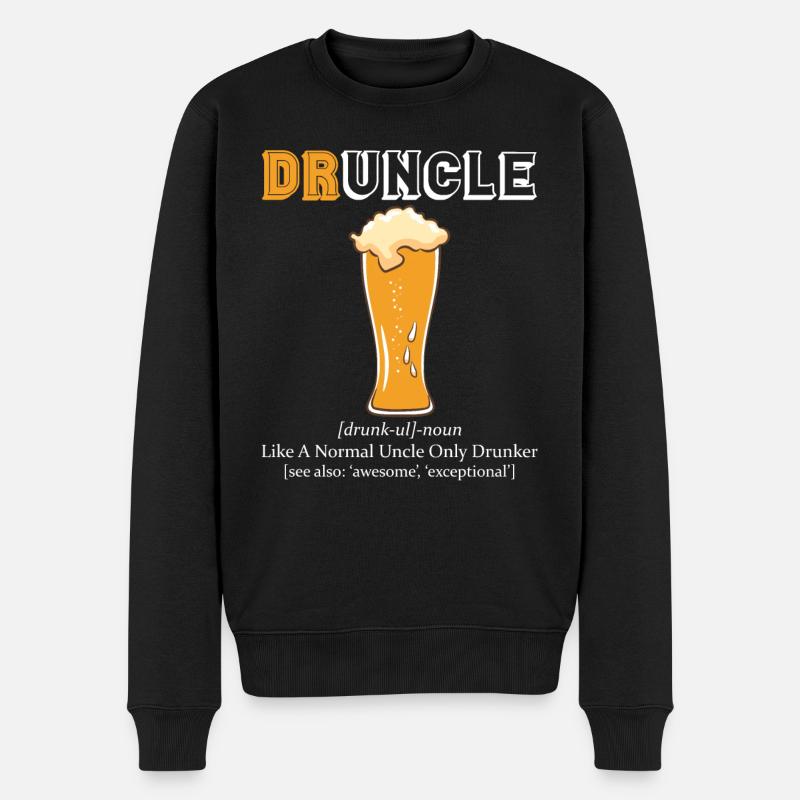 Druncle Beer Oncle - Pull Premium bio Homme - noir