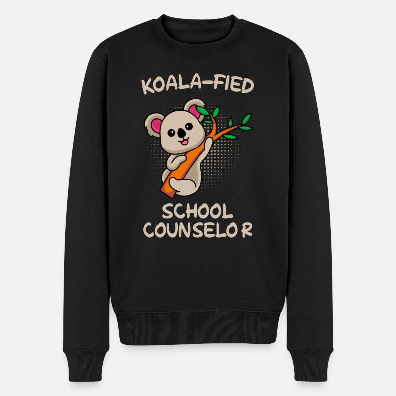 Koala Qualifizierter Schulbegleiter - Männer Premium Bio Pullover - Schwarz
