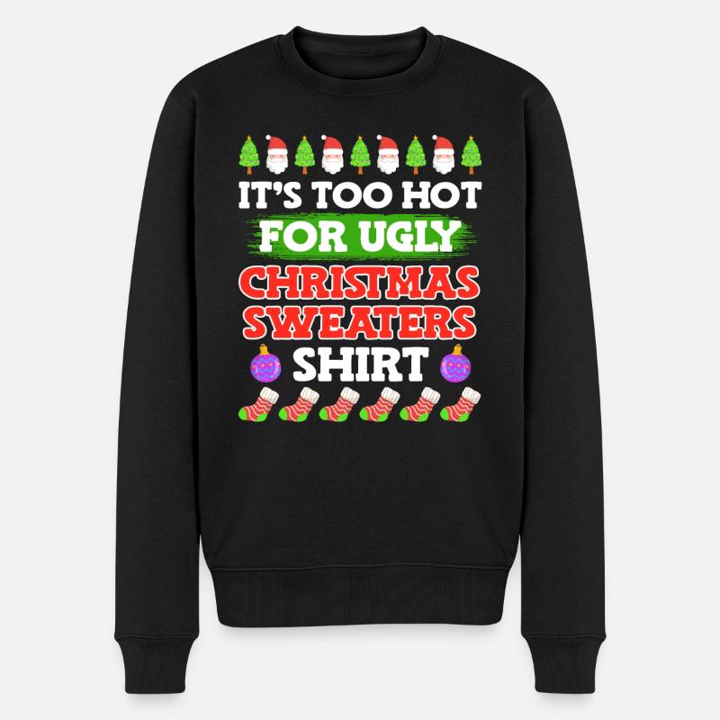 Ugly Christmas - Männer Premium Bio Pullover - Schwarz