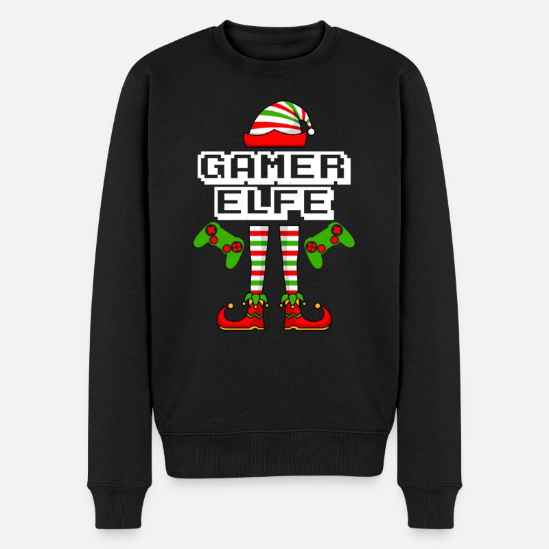Gamer Elfe Gaming - Pull Premium bio Homme - noir