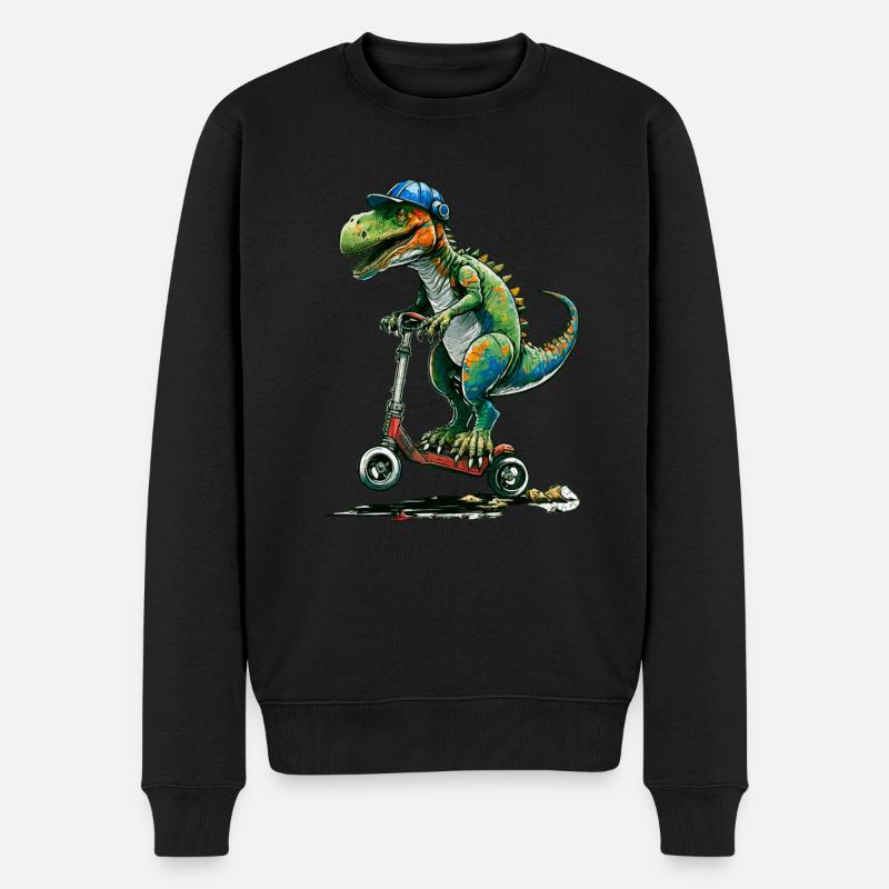 Stuntscooter Dinosaure - Pull Premium bio Homme - noir