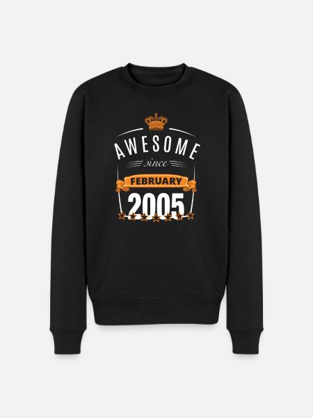 Février 2005 né - Pull Premium bio Homme - noir