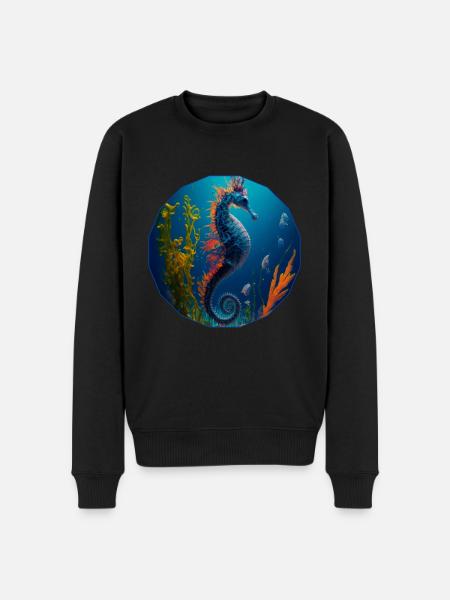Fantasy Ocean, underwater - Men's Premium Organic Jumper - black