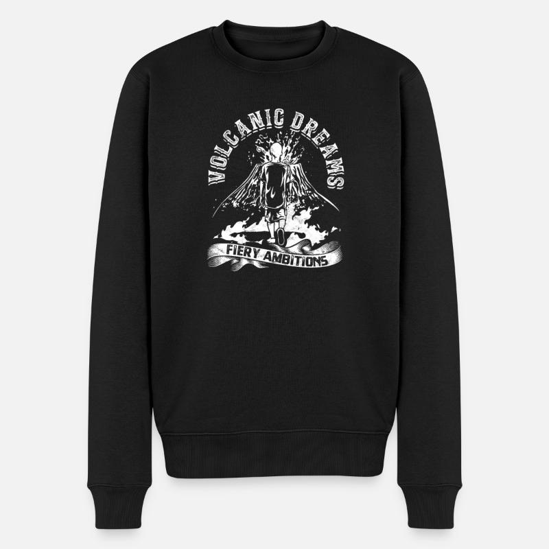 Rêves volcaniques, ambitions ardentes. -Volcan - Pull Premium bio Homme - noir
