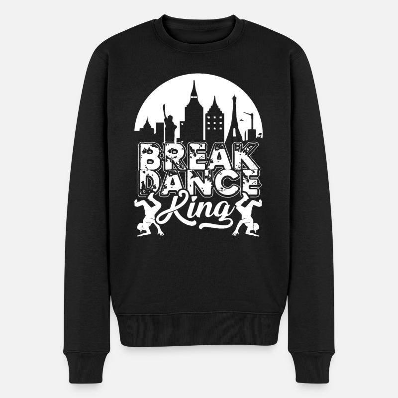 Breakdance Breakdance King - Men's Premium Organic Jumper - black