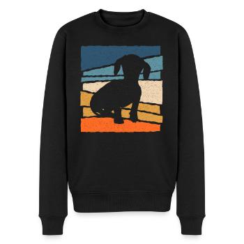 Teckel Chien Teckel Propriétaire Propriétaire Teckel - Pull Premium bio Homme - noir - Devant - Nico (187cm)