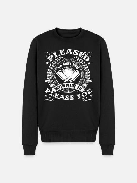 Butcher Funny Butcher - Men's Premium Organic Jumper - black