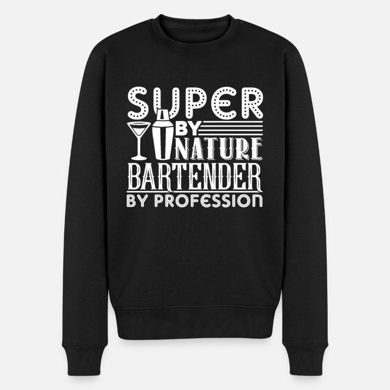 Bartender Bartender By Profession - Men's Premium Organic Jumper - black