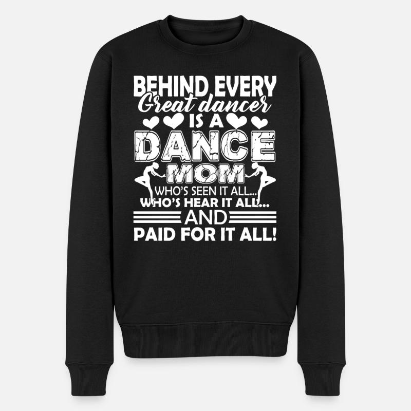 Dancer Dancer Mom - Men's Premium Organic Jumper - black