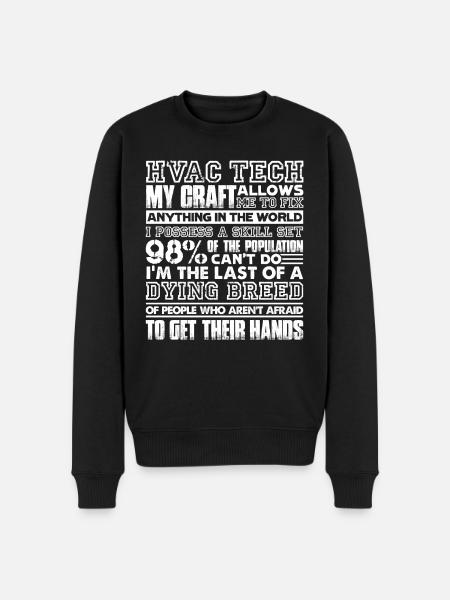 HVAC Tech HVAC Tech Job - Men's Premium Organic Jumper - black