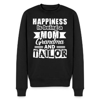 Tailor Mom Grandma And Tailor - Men's Premium Organic Jumper - black - Front - Nico (187cm)