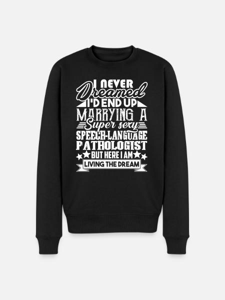 Marrying A Speech Language Pathologist - Men's Premium Organic Jumper - black