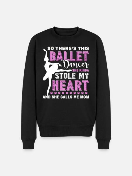 Ballet Dancer Mom - Men's Premium Organic Jumper - black
