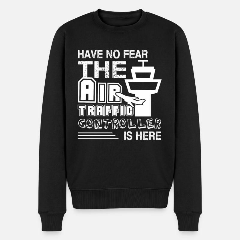 The Air Traffic Controller Is Here - Men's Premium Organic Jumper - black