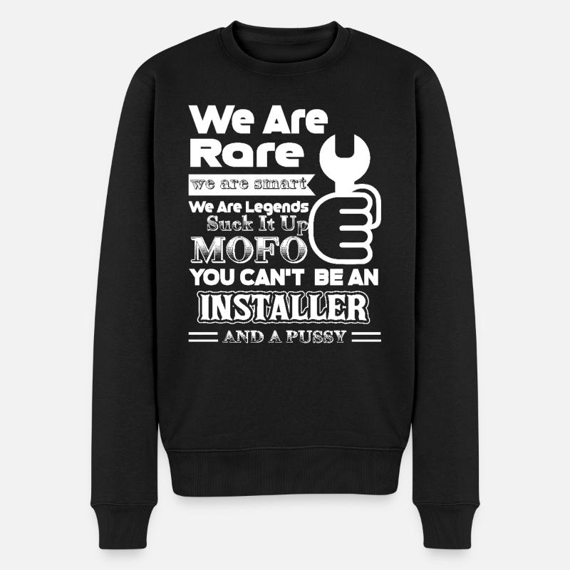 Installer We Are Smart - Men's Premium Organic Jumper - black