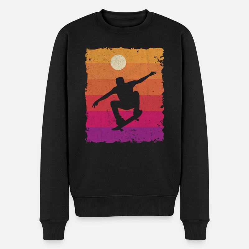 Skateboarding Skateboard Tricks Skater - Pull Premium bio Homme - noir