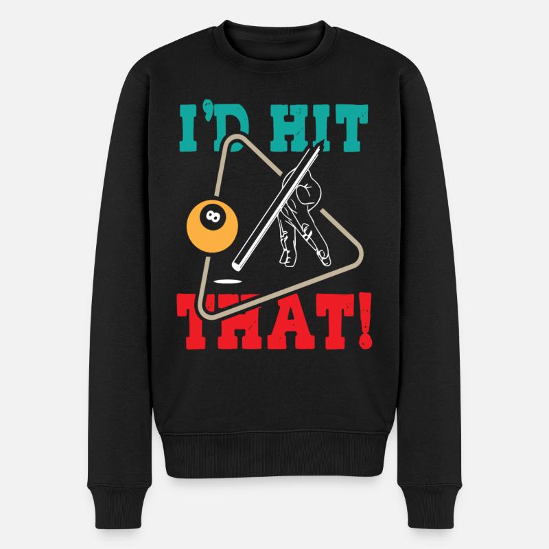 Id Hit That Pool Billards - Pull Premium bio Homme - noir