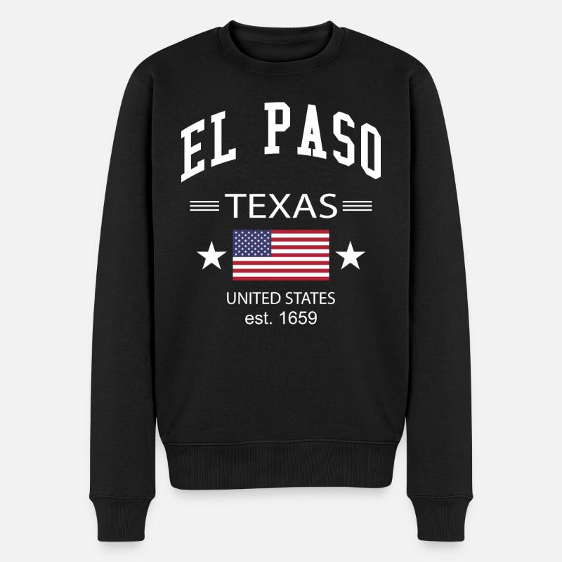 El Paso - Männer Premium Bio Pullover - Schwarz