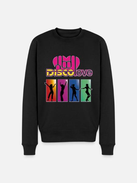 Disco Love Dance - Men's Premium Organic Jumper - black