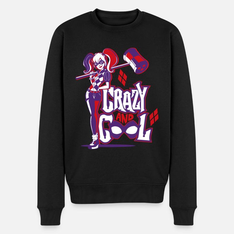 DC Super Hero Girls Harley Quinn Hammer - Männer Premium Bio Pullover - Schwarz