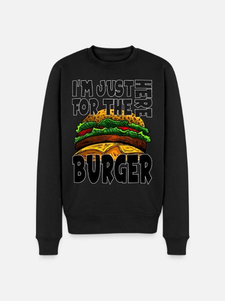 Burger - Men's Premium Organic Jumper - black