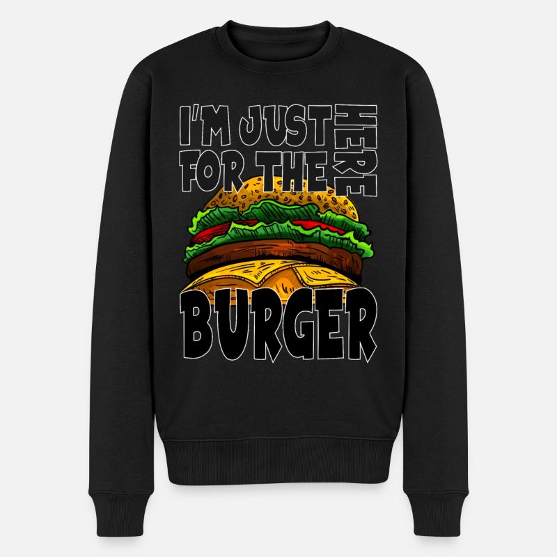 Burger - Pull Premium bio Homme - noir